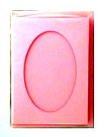 Zestaw 5 kopert C-6 + 5 kart passepartout z wycięciem owalnym w kolorze jasnoróżowym. Kod towaru : PP 12026